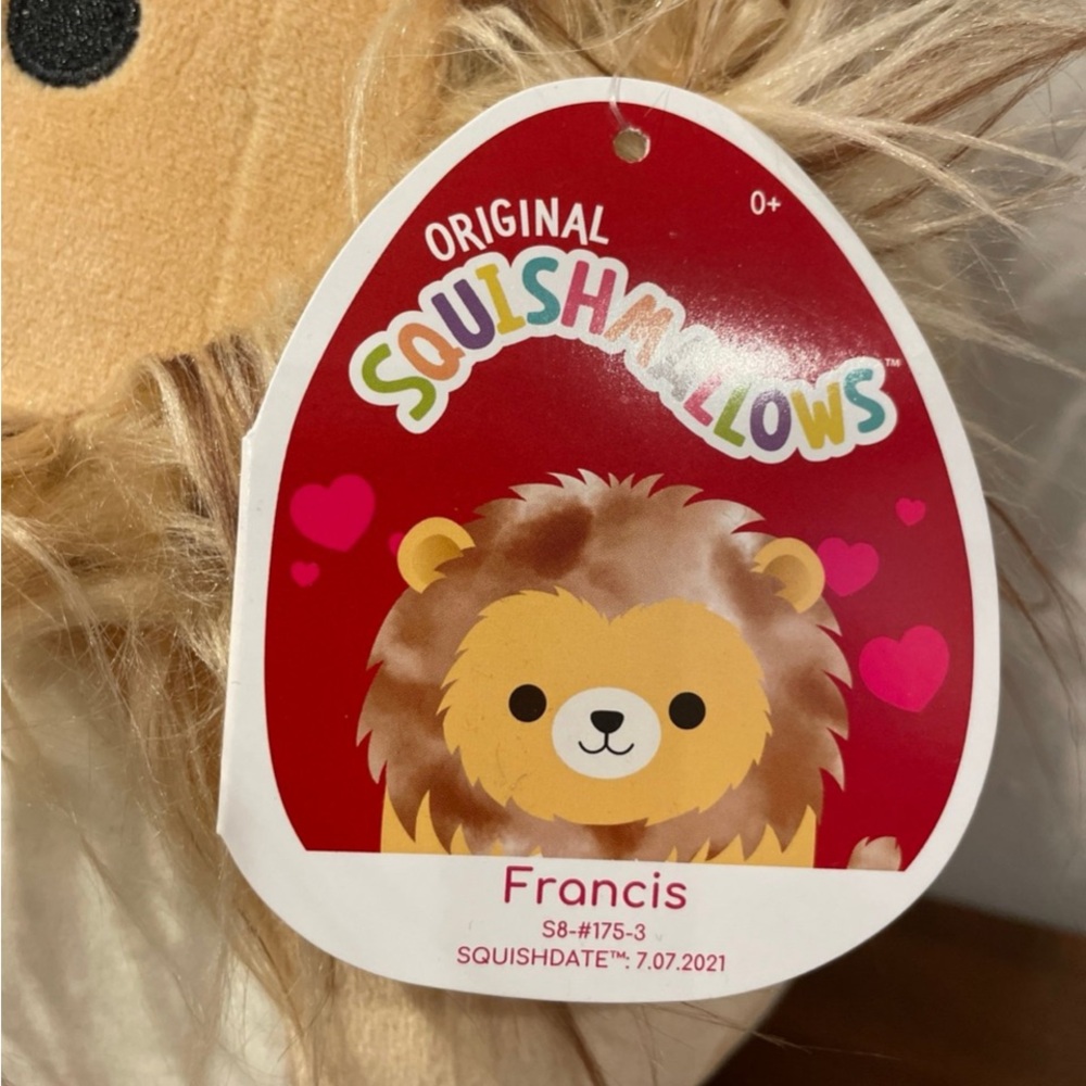 Francis Lion 8” Squishmallows Plush - Picture 4 of 7